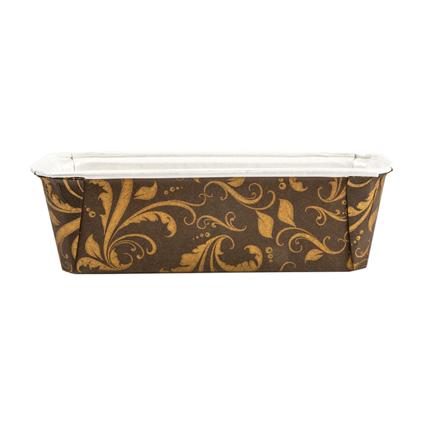 MOULES CUISSON PATISSERIE LAMINES  170 + 16,56 PET G/M2 15,8x5,5x5,2 CM MARRON PAPIER (720 UNITÉ) - Garcia de Pou