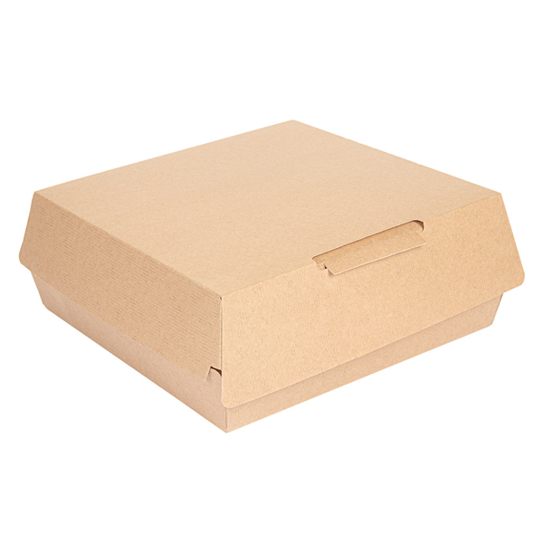 BOÎTES "LARGE LUNCH BOX" "THEPACK" 250 G/M2 23,5x24x8,7 CM NATUREL CARTON ONDULÉ NANO-MICRO (150 UNITÉ) - Garcia de Pou