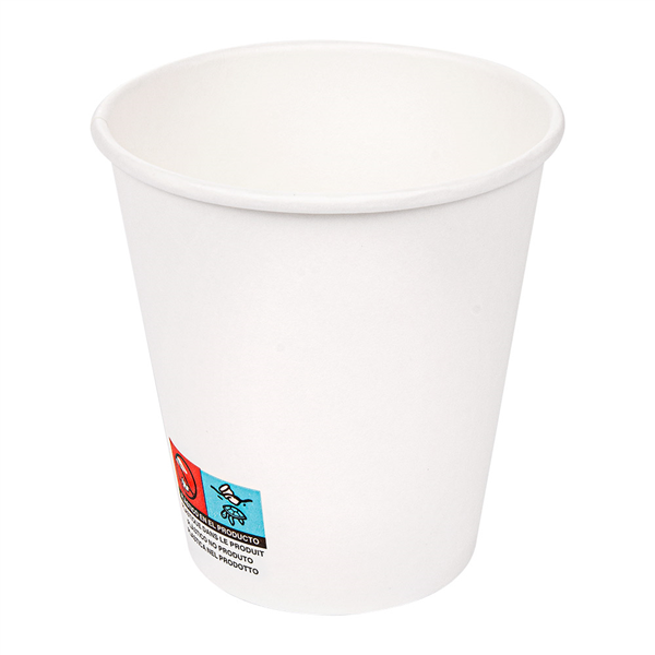 GOBELETS BOISSONS CHAUDES 1 PAROI 300 ML 300 + 18 PE G/M2 Ø9/6x9,5 CM BLANC CARTON (1000 UNITÉ) - Garcia de Pou