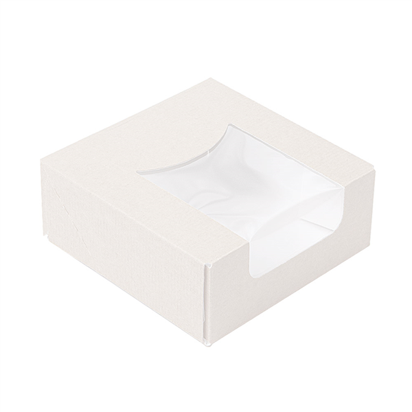 RÉCIPIENTS SUSHI+FÊNETRE "THEPACK" 230 G/M2 + OPP 23x23x5 CM BLANC CARTON ONDULÉ NANO-MICRO (300 UNITÉ) - Garcia de Pou