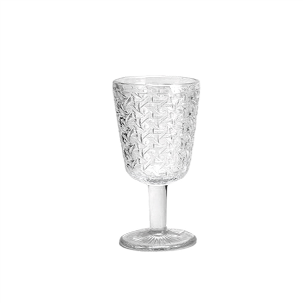 VERRES À PIED À VIN "VINTAGE" 280 ML Ø8x17,3 CM TRANSPARENT VERRE (6 UNITÉ)