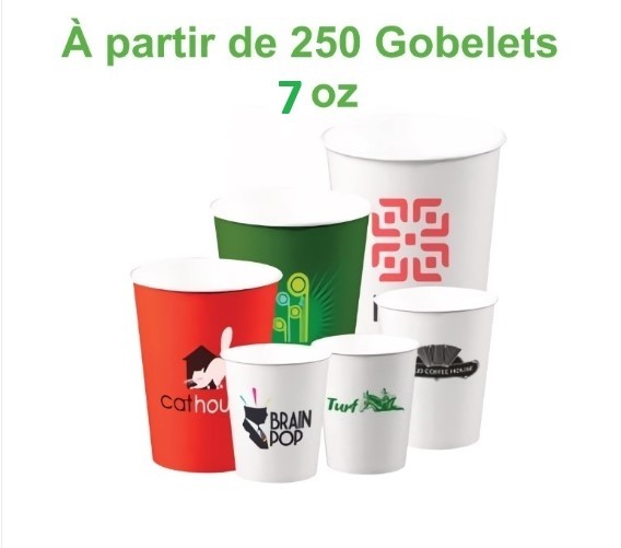 Gobelet carton personnalisé 7oz