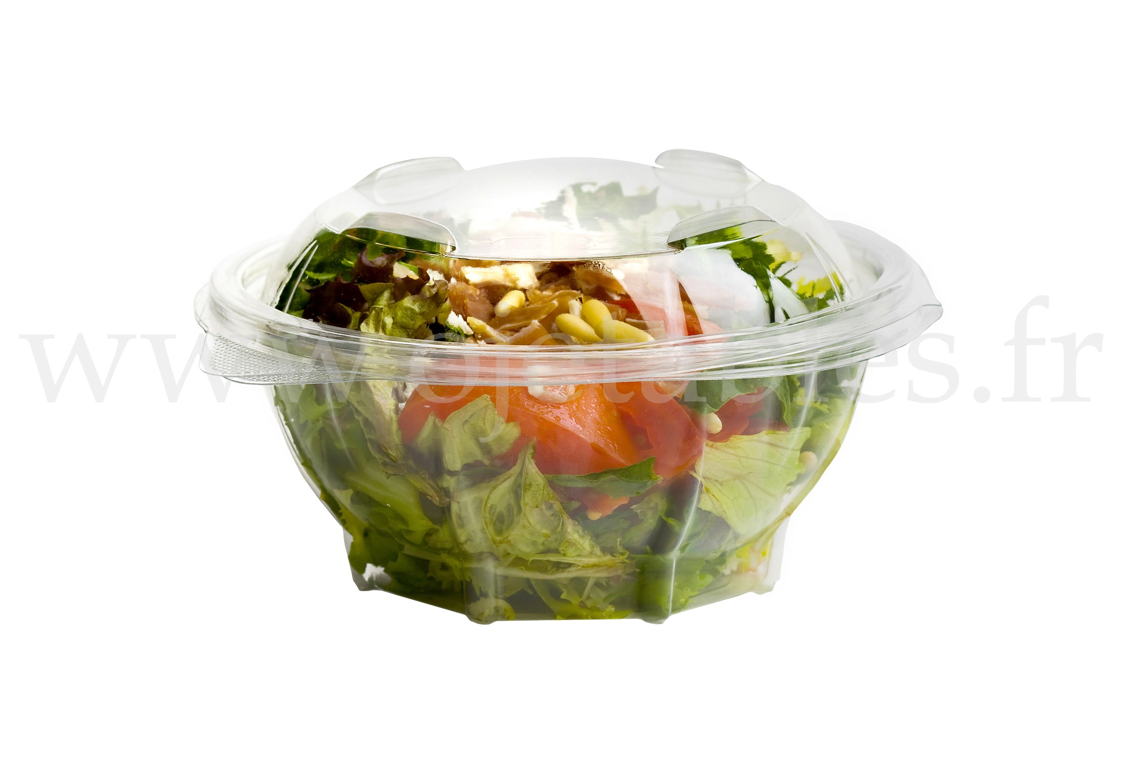 Bol à salade en plastique transparent jetable 750ml – Obbi