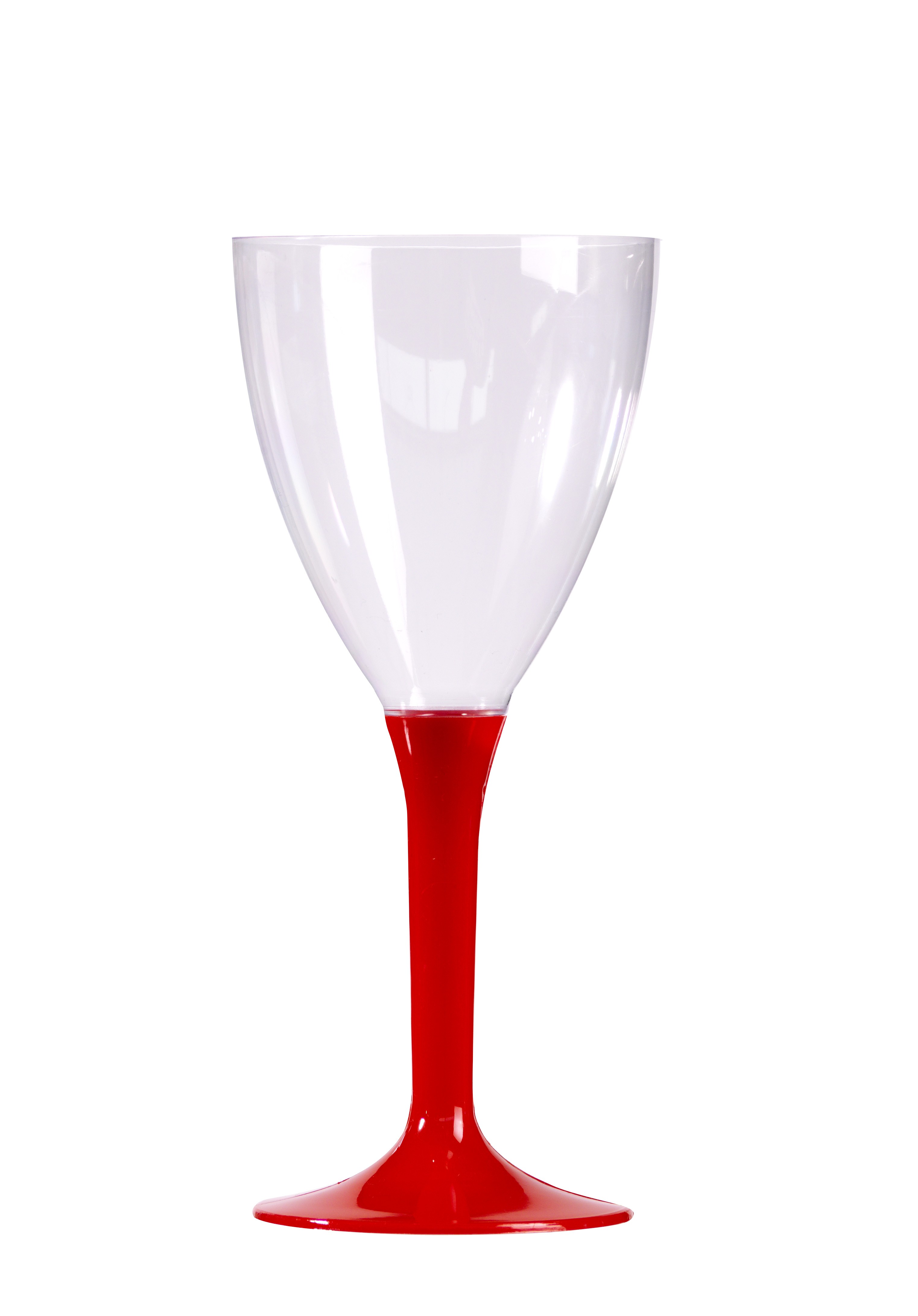 6 verres à vin design plastique rigide or 15 cl