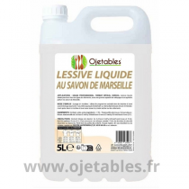 Lessive liquide professionnel au savon de Marseille  - 5litres